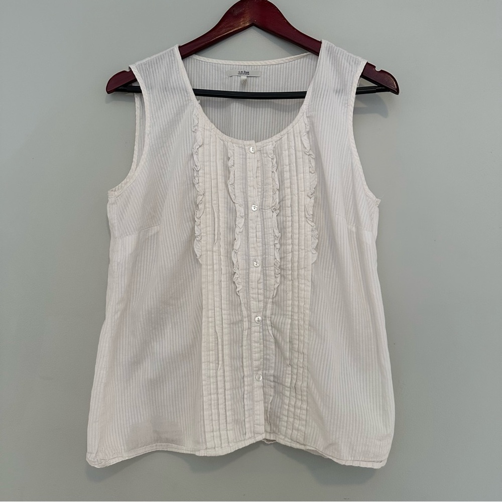 G.H. Bass Sleeveless Top 100% Cotton